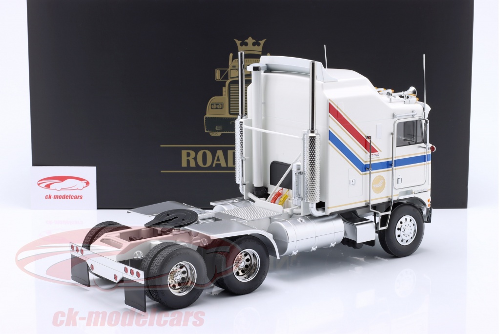 Road Kings 1:18 Kenworth K100 Aerodyne SZM 1976 blanc avec décor