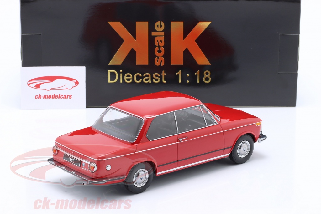 1:18 BMW 1602 Serie 1 1971 Rouge KK-Scale Diecast