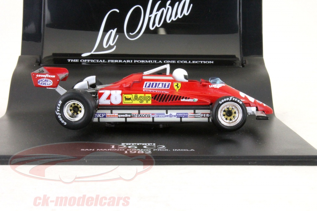 完成品 LA MINI MININERA Ferrari 126C2 1/43 Ferrari 126 C2 GP. USA No. 27 Gilles Villeneuve 1982, Hot