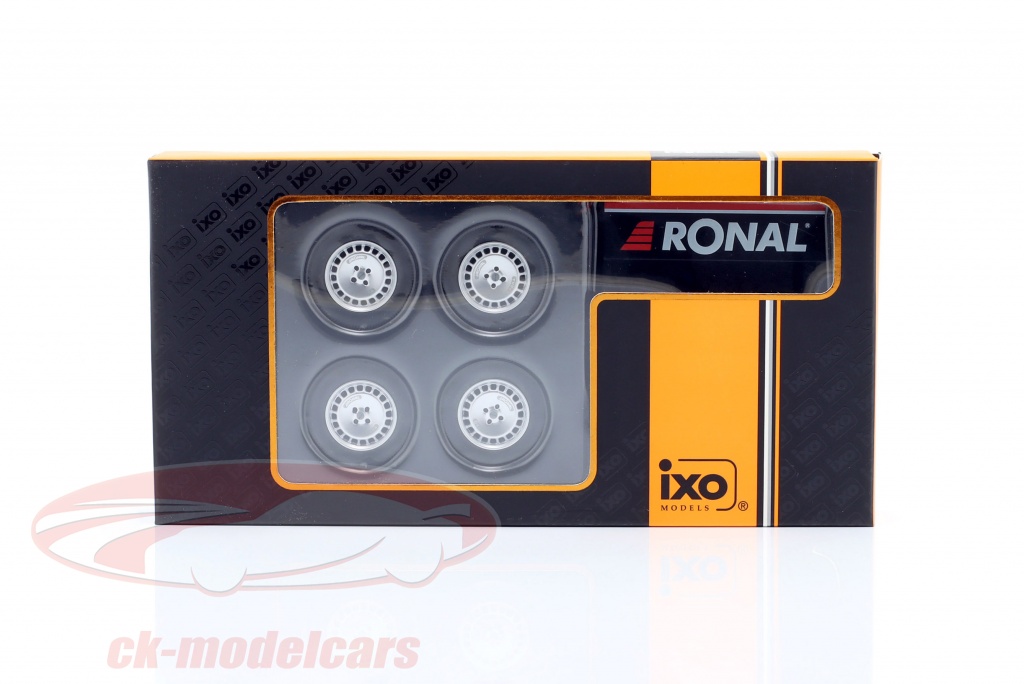 Ixo Ronal Ixo 1:18 Banden En velgen Set (4 stukken) Ronal Turbo met Stellage ...