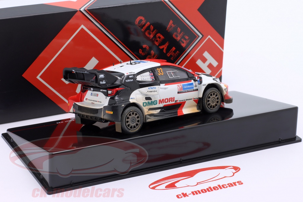 Miniature TOYOTA GR YARIS RALLY 1 HYBRIDE 33 ELFYN EVANS/SCOTT MARTIN ... 1/43
