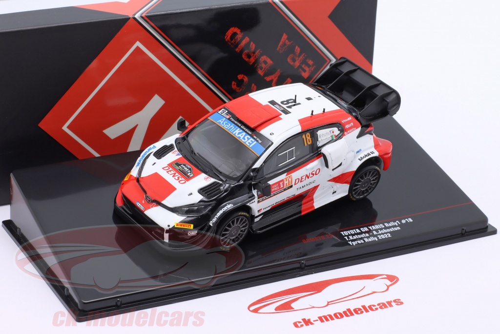 Toyota GR Yaris Rally1 Hybrid n° 4 3ème WRC Rallye d'Ypres 2022 Gazoo Racing 1/43 Ixo RAM874