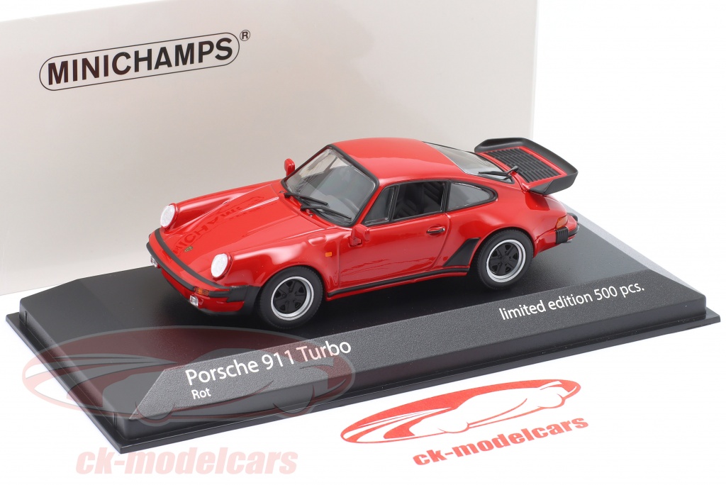 Minichamps 1:43 Porsche 911 (930) Turbo Año de construcción 1977 plata