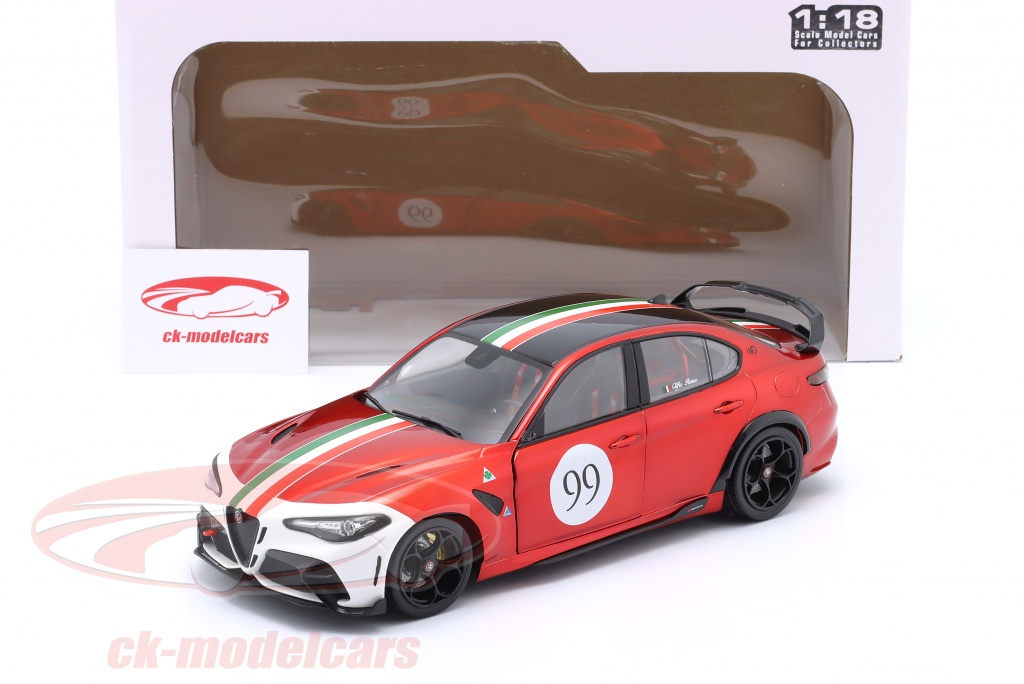 Solido 1:18 Alfa Romeo Giulia GTAm #99 Année de construction 2022 alfa rouge / blanc S1806904