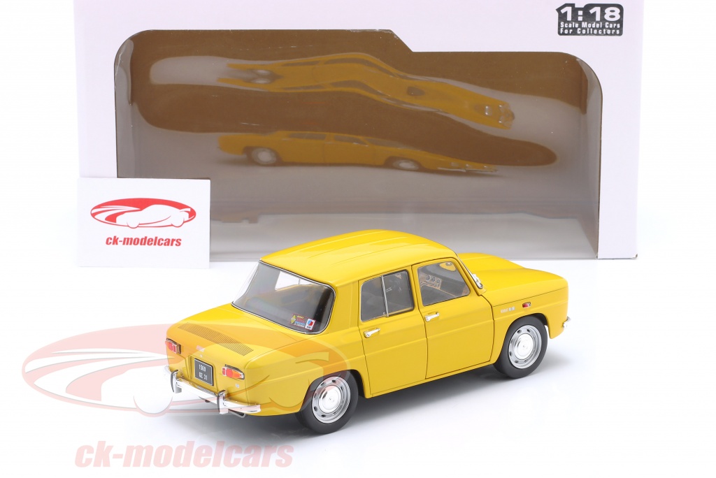 Solido 1:18 Renault 8S year 1968 yellow S1803609 model car 