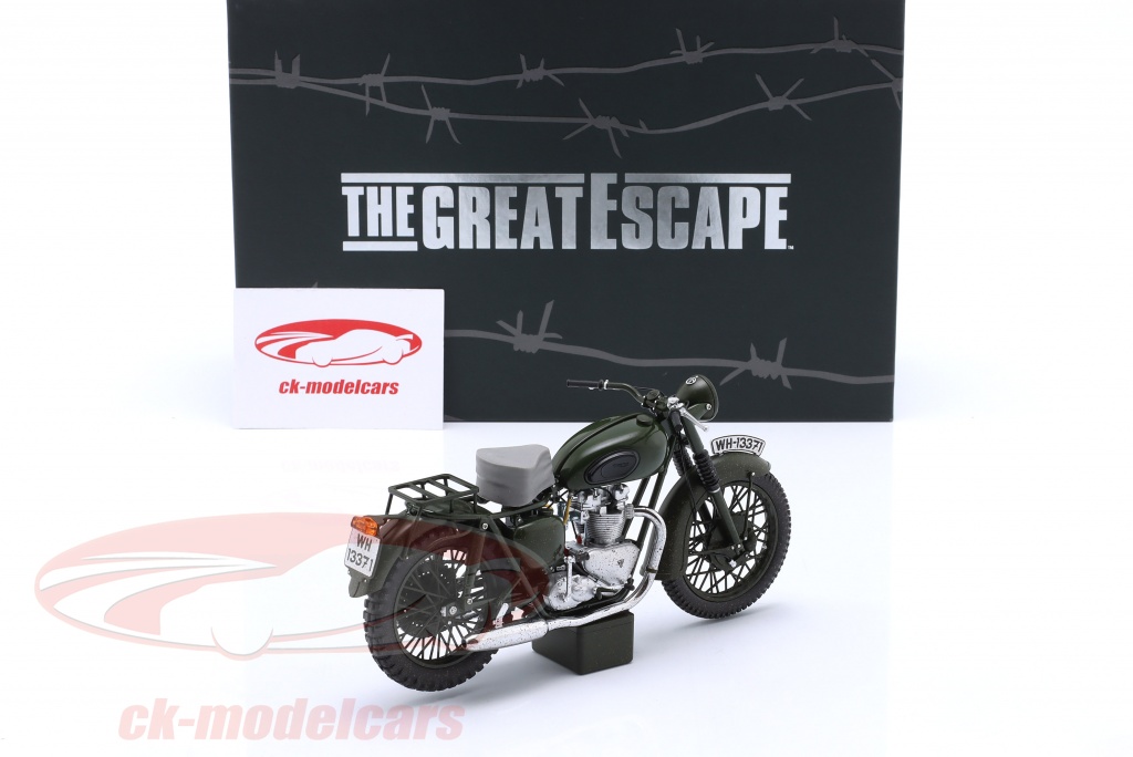 Moto Miniature Minichamps 1:12 – Triumph TR6 – Steve McQueen – The Great Escape – Occasion
