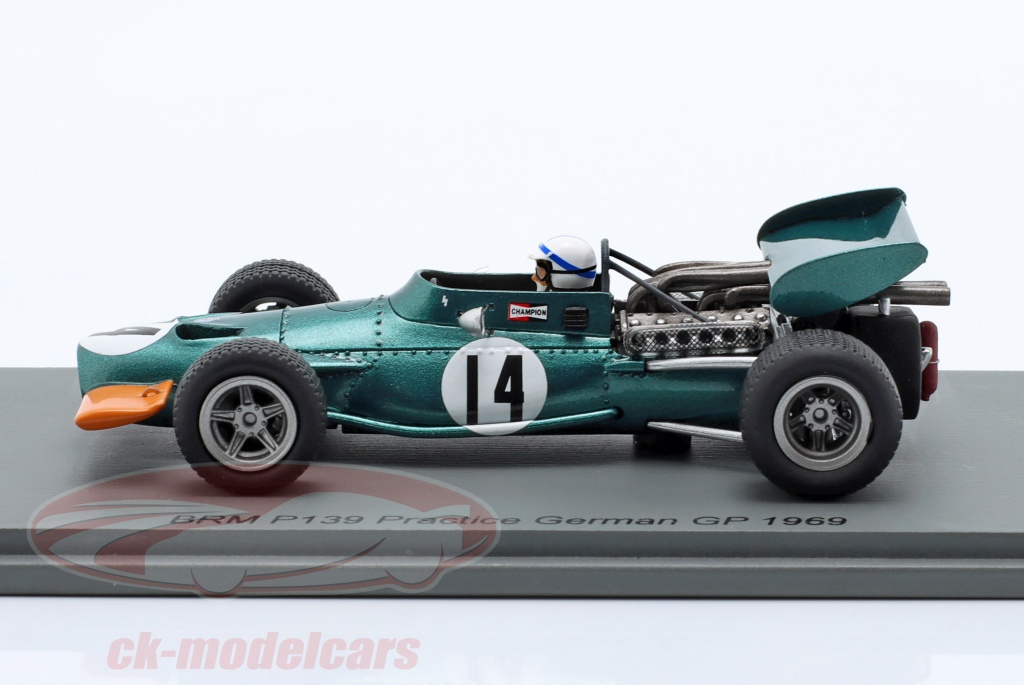 Spark 1:43 John Surtees BRM P139 #14 練習する ドイツ GP 式 1 1969 S2344 モデル 車 ...