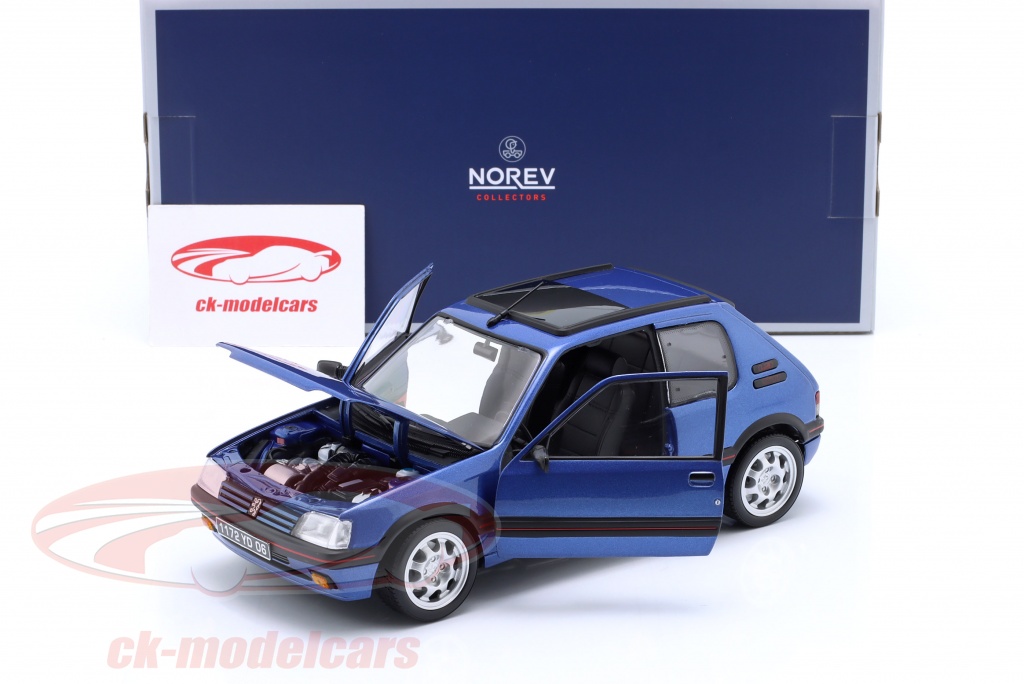 Modèle Réduit Norev Peugeot 205 GTI 1.9 - Échelle 1:18 - Rouge 1991 - Référence 184848