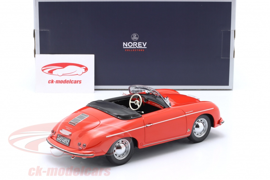 Porsche 356 Speedster Rossa 1954 – Modellino Auto 1:18 Norev (187461) Con Confezione Originale
