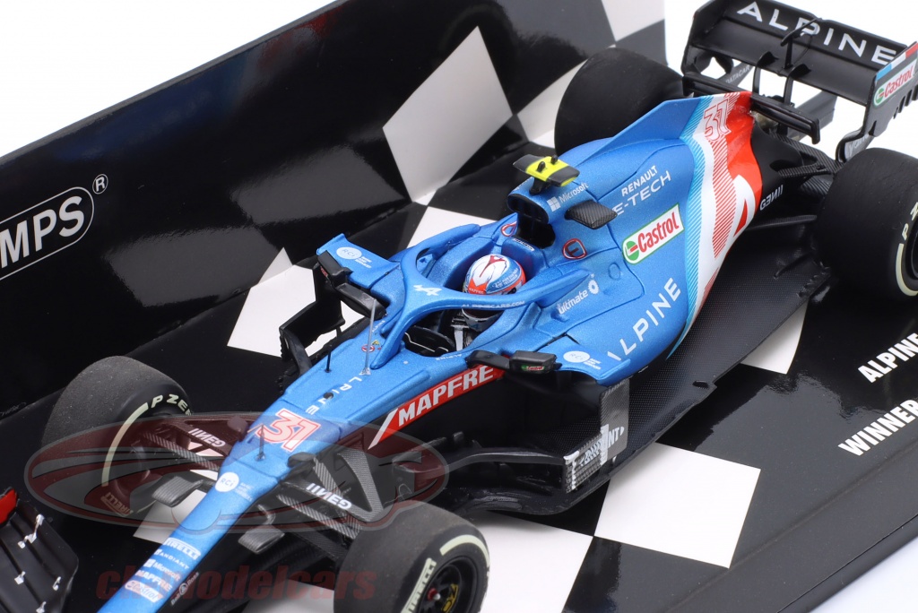 Modellino Minichamps 1/43 Renault F1 A521 E-TECH 20B – Team Alpine, Colore Blu/rosso/bianco, Collezione