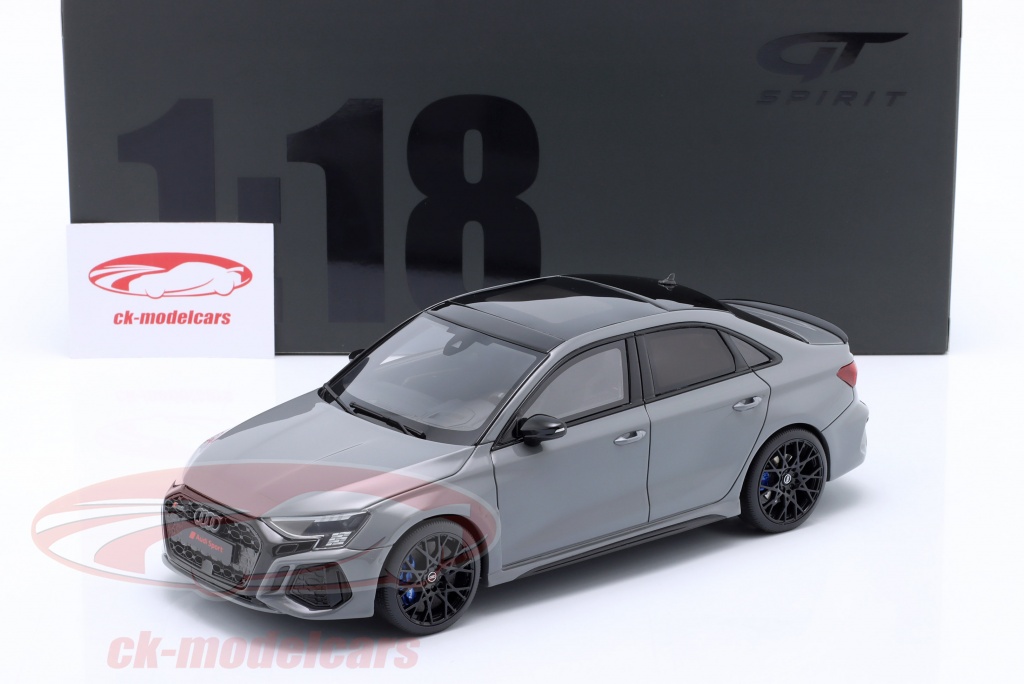 GTSPIRIT 118 Audi RS 3 Sedan Performance Edition 2022 gris nardo GT885 modèle voiture GT885