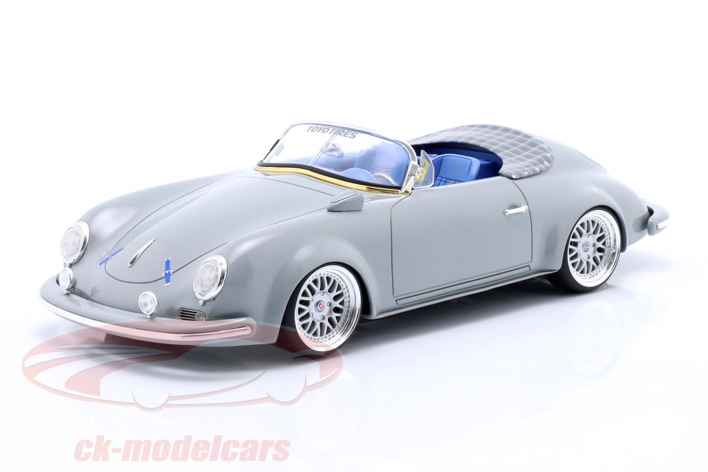 GT-SPIRIT 1:18 Porsche 356 Speedster S-Klub Outlaw 2019 grau GT409 