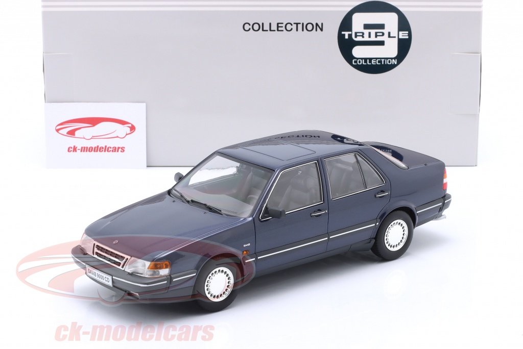 Triple 9 SAAB 9000 CD TURBO 1990 SILVER 1:18 - T9-1800440