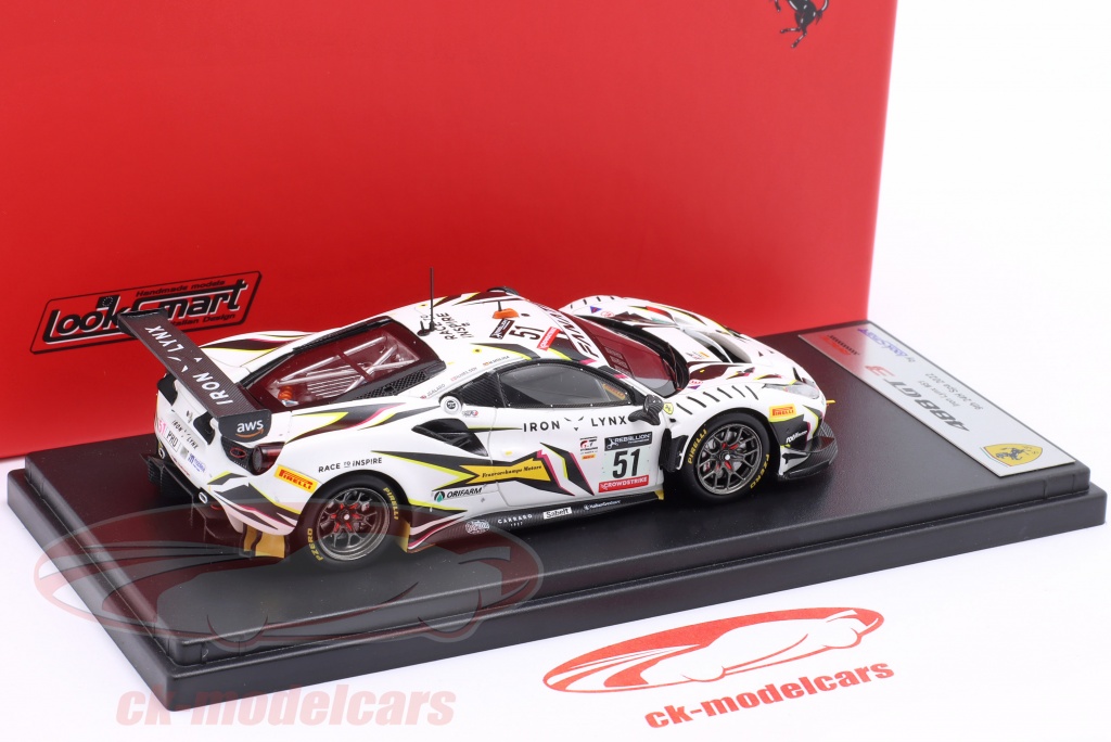 LOOKSMART 1/43 Ferrari 488 GT3 Spa 2023 LSRC177 - Miniature Résine