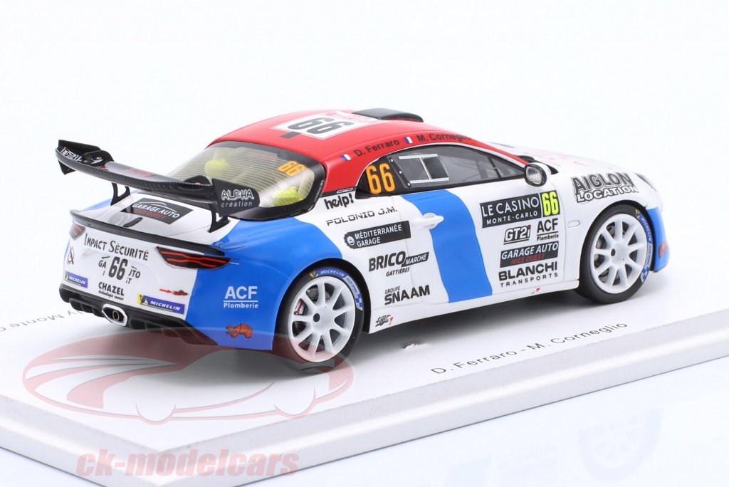 1:43 Spark S6698 Alpine A110 Rally RGT #46 Guigou rally Monte Carlo 2022