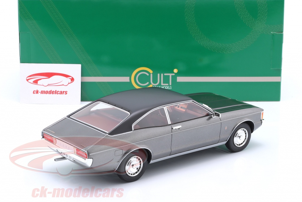 Ford Granada Coupé 1972 Gris - Miniature 1/18 Cult Models - Collection Neuve