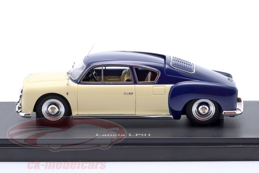Miniature Autocult 1/43 Lancia LP01 Bleu Foncé - Italie 1947 - Modèle En Précommande