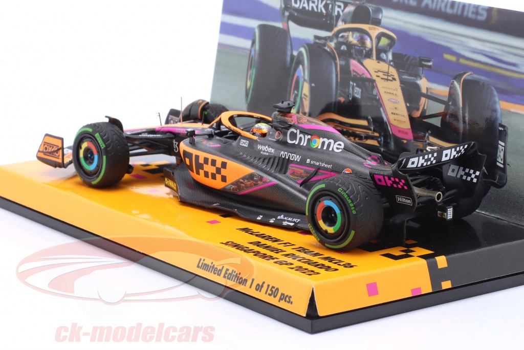 Miniature F1 McLaren MCL36 Daniel Ricciardo GP Australie 2022 - édition Limitée 1:43 - En Résine - 222 Exemplaires - 7