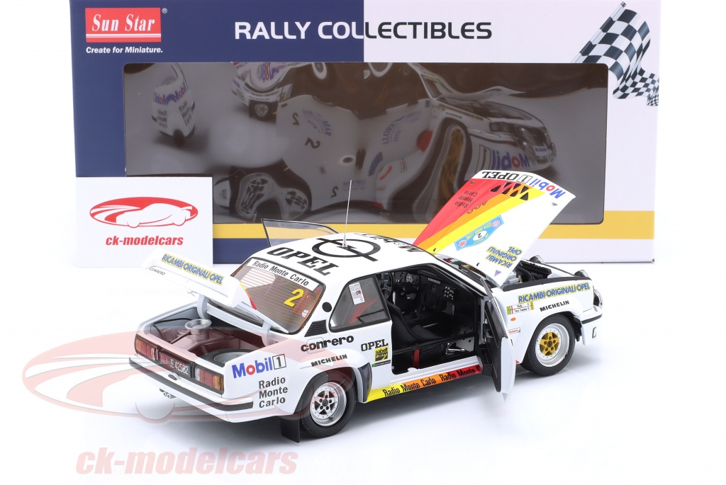 Sunstar Sun5395 Opel Ascona B 400 #1 – Rallye Ardennes – 1/18 – Neuf Précommande