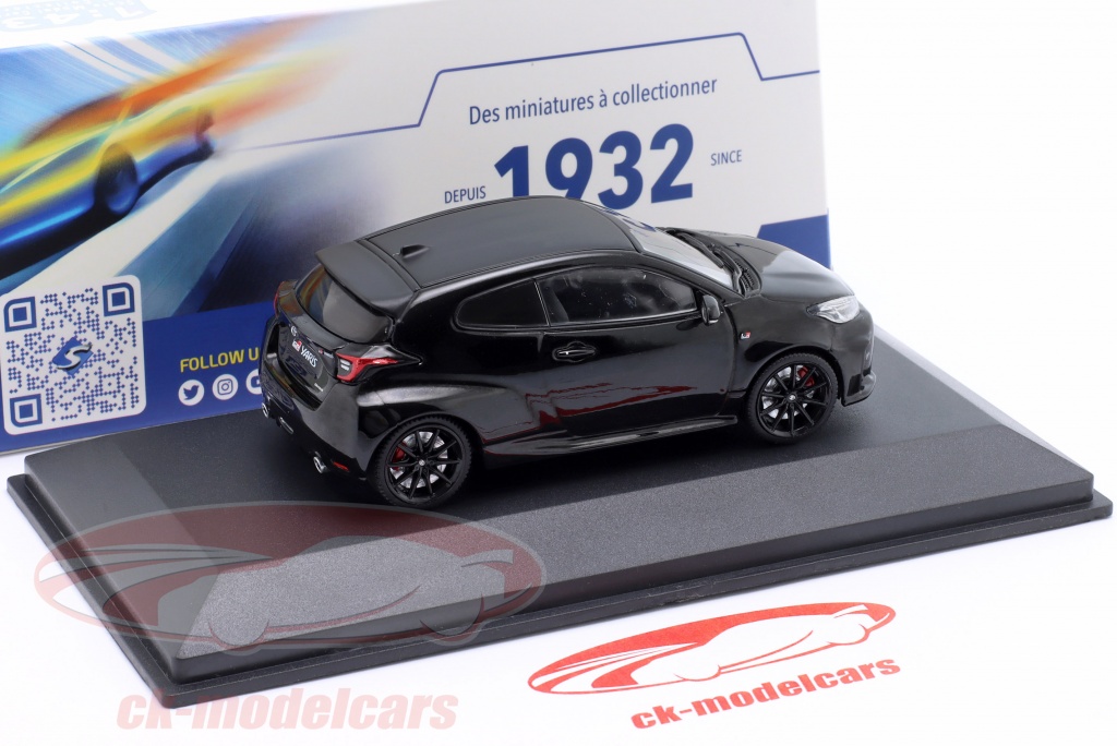 1/43 Toyota Yaris GR Turbo 261hp AWD 2020 Modello pressofuso nero di