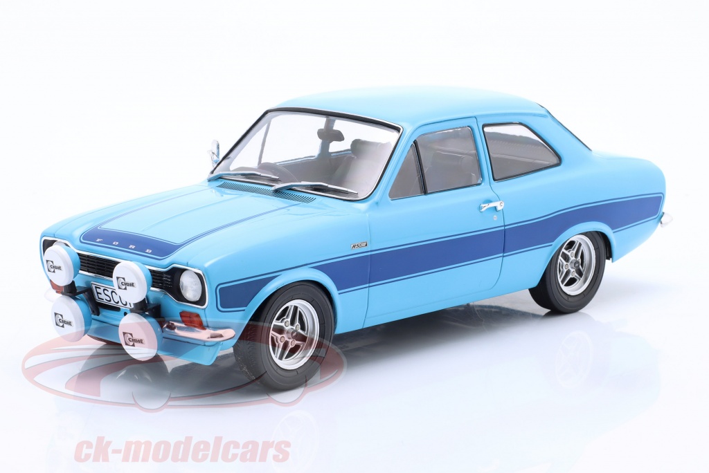 Ford Escort MK I RS 2000 (1973) échelle 1/18 – Model Car Group MCG18386 – Bleu Métal