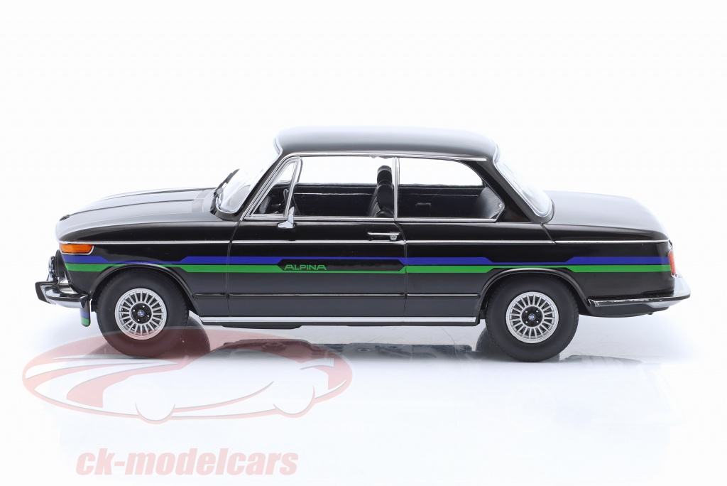 BMW 2002 Alpina 1974 – Miniature KK-Scale 1/18 Noire – Neuf Sous Boîte