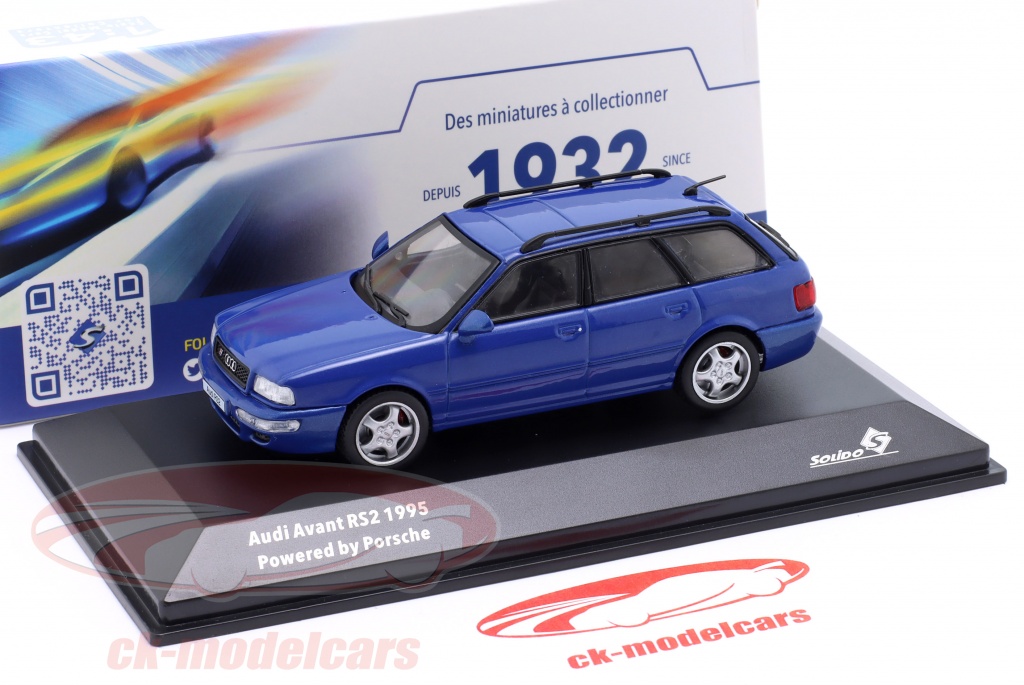Modèle Réduit Solido Audi A4 RS2 Avant SW 1995 - Échelle 1:43 - Couleur Argent Polar - Neuf