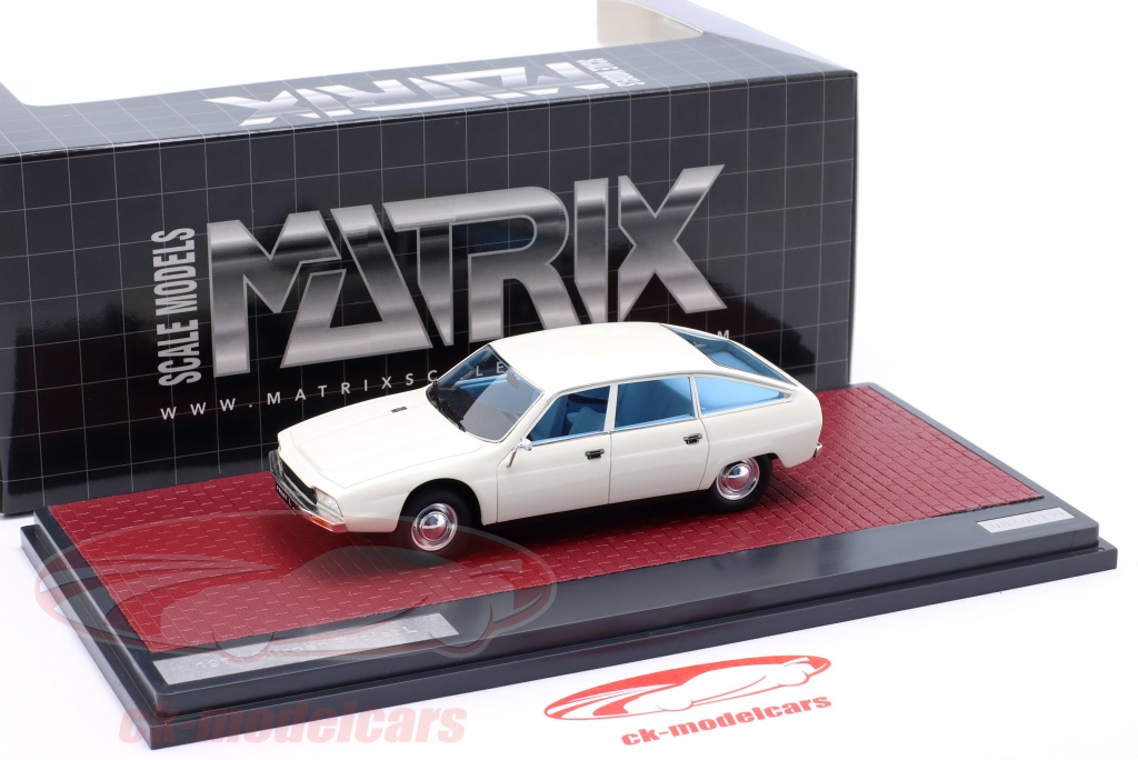 Citroën Projet L blanc de 1971 au 1/43 de Matrix MX50304-071