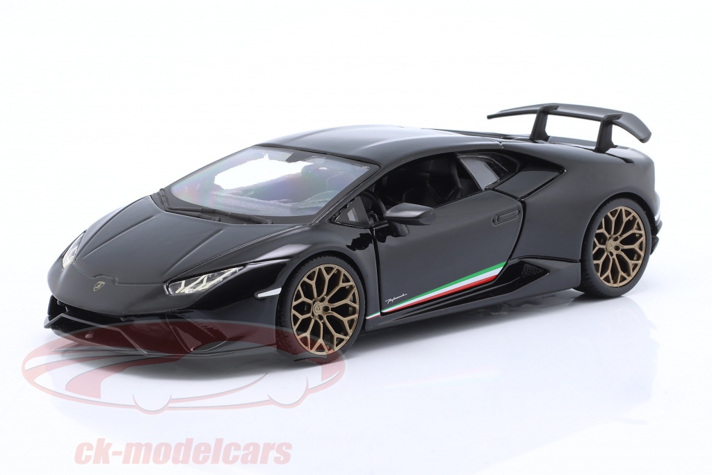 Bburago 124 Huracan Performante 建設年 2017 黒 1821092 モデル 車