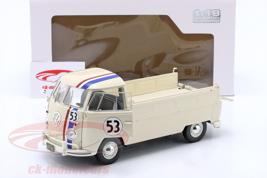 Volkswagen Combi T1 Pick-Up Racer #53 Beige 1950 1/18 SOLIDO S1806708