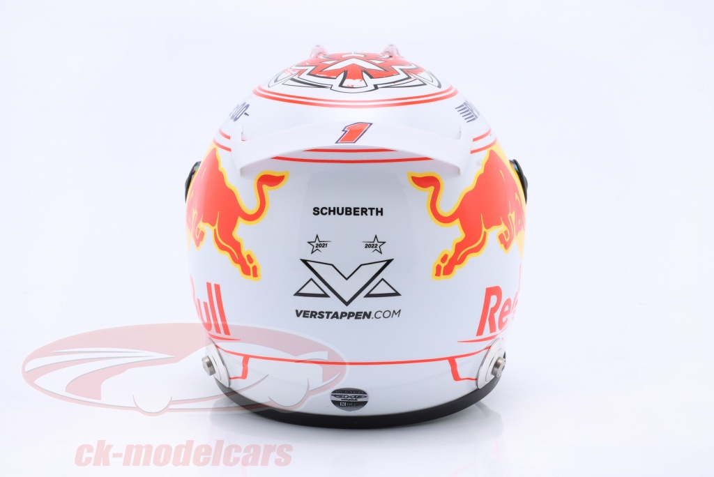 Casque Miniature Verstappen Belgian GP 2021 Schuberth échelle 1/2 - Collection F1