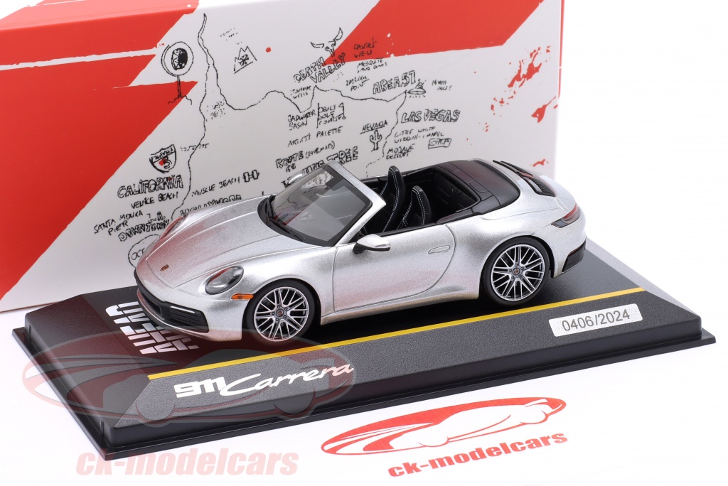 Miniature Porsche 911 Carrera Argentée Bburago échelle 1:43 - Occasion Collection