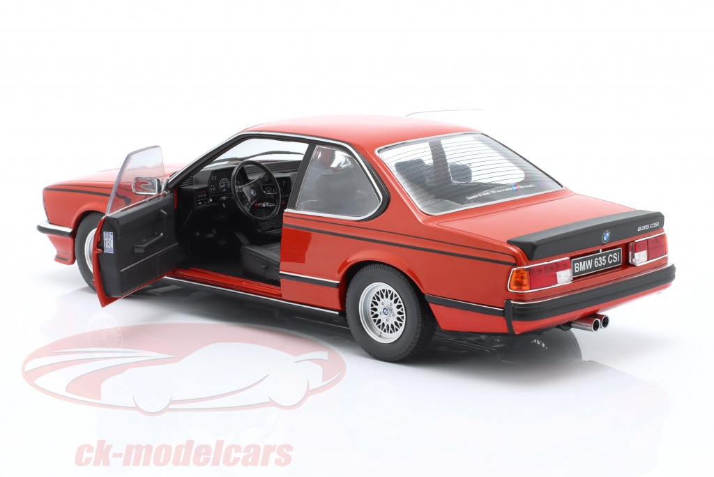 BMW E24 635 CSi 1984 Henna Rouge - Solido 1:18 - Miniature Métal - Occasion