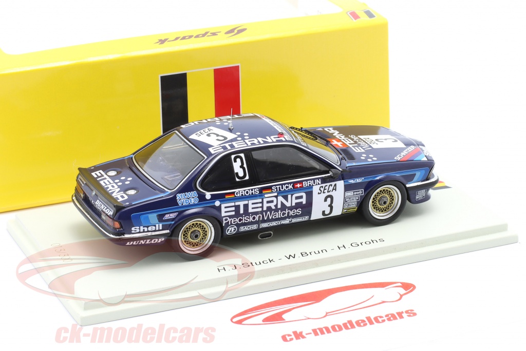Miniature Voiture 1/43 Spark BMW 635 CSi N°3 - 24H Spa 1983 - Stuck/Brunner/Grohs