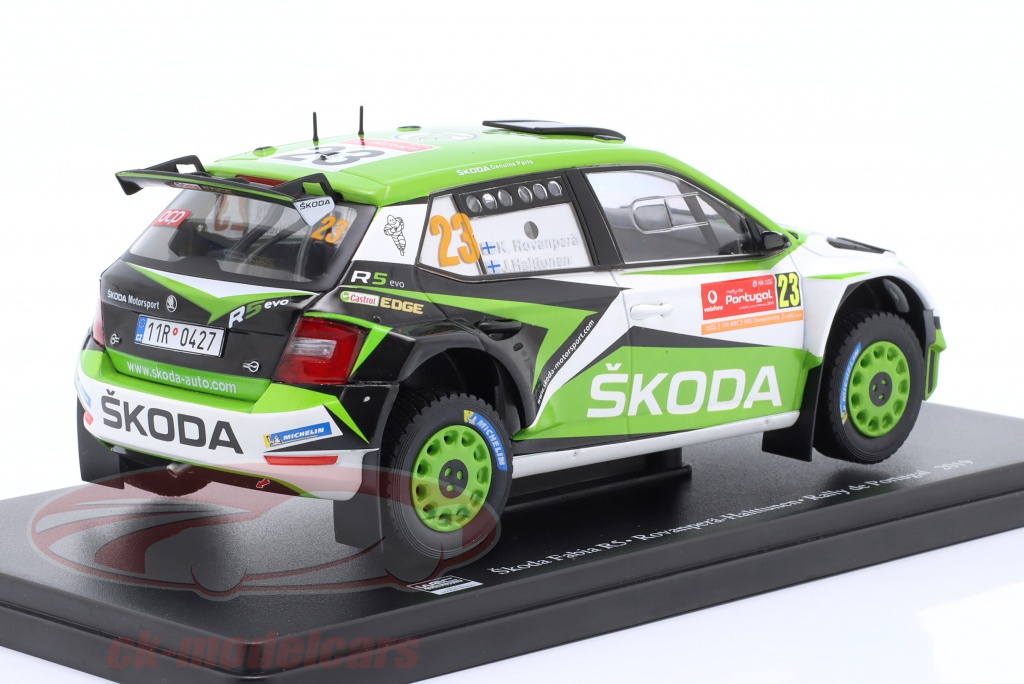Modèle Réduit 1/24 Skoda Fabia R5 Rovanperä/Halttunen - Rallye Du Portugal - Boîte Blister - Hachette