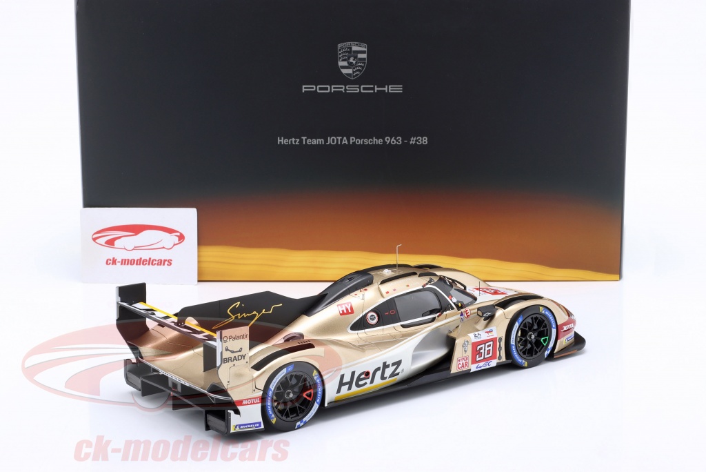 Modèle Réduit Spark Porsche 963 N°38 Hertz Team Jota - 24H Du Mans 2023 - Échelle 1/18 - Neuf