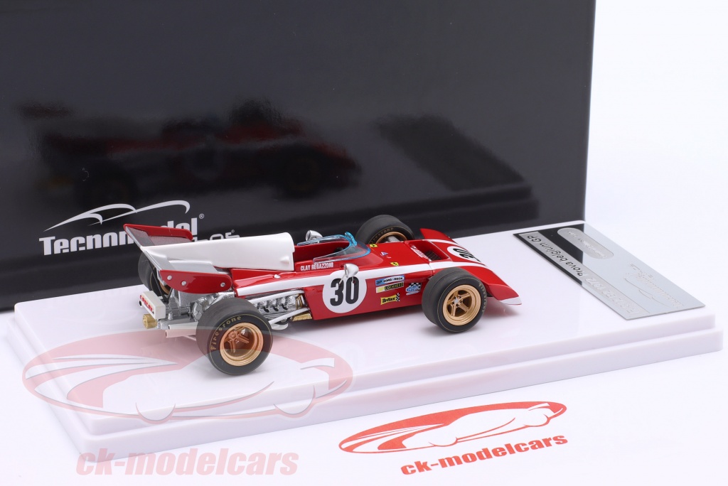Tecnomodel 1:18 Clay Regazzoni Ferrari 312B #4 winnaar Italië GP
