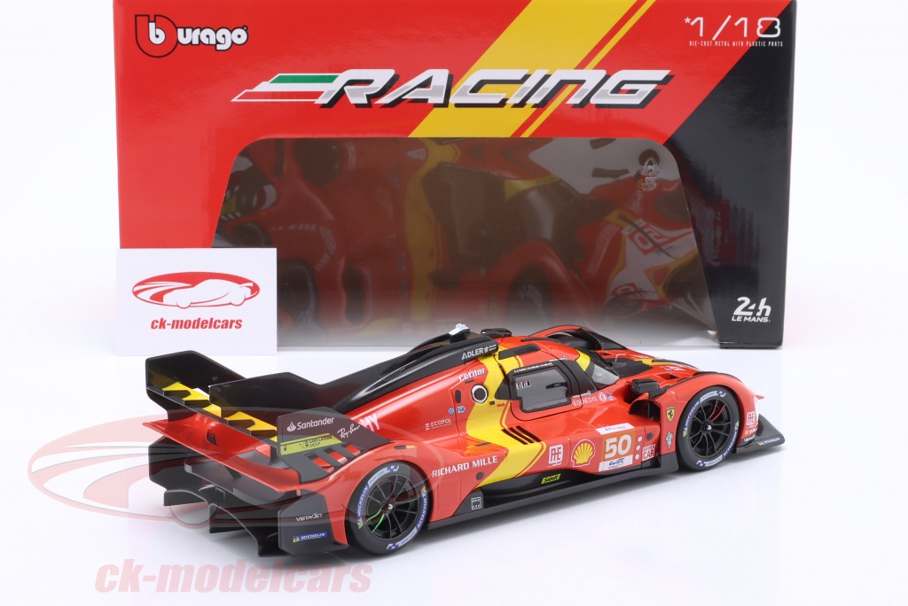 BBR Models 1:43 Ferrari 499P #50 3ème 1000 milles Sebring 2023 Fuoco, Molina, Nielsen CS003