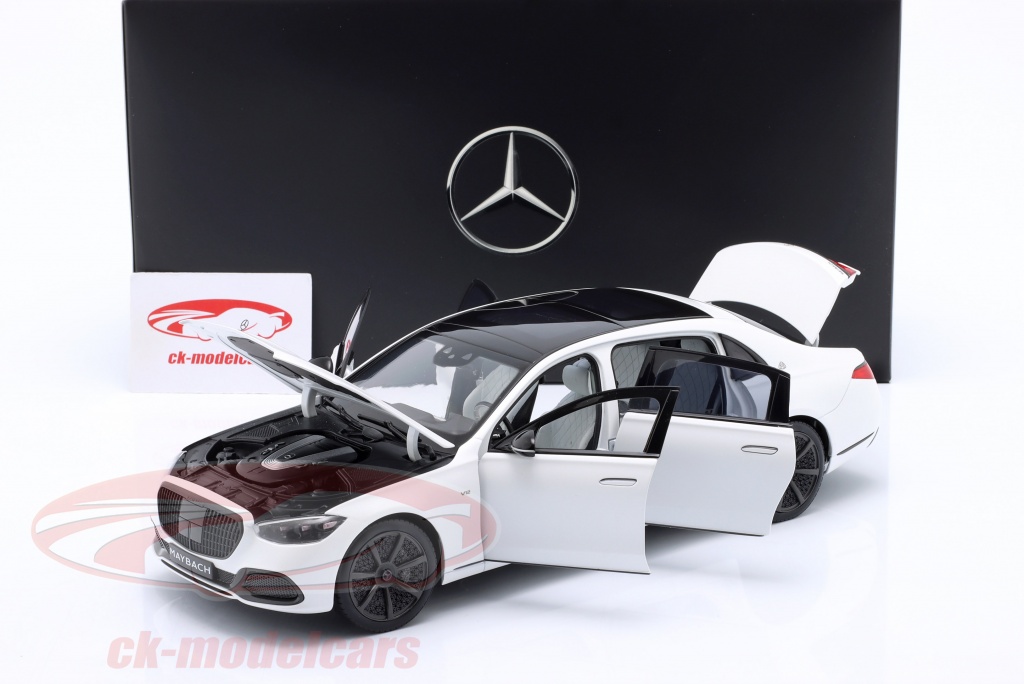 Norev 1:18 Mercedes-Maybach S 680 Night Series - Edizione Limitata Opalitweiss Magno 2000 Pezzi