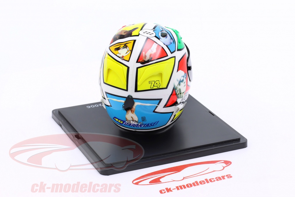 Casco Valentino Rossi Mugello 2006 Spark 1:5 | Raro Edizione Limitata Con Rivista | Modello Da Collezione