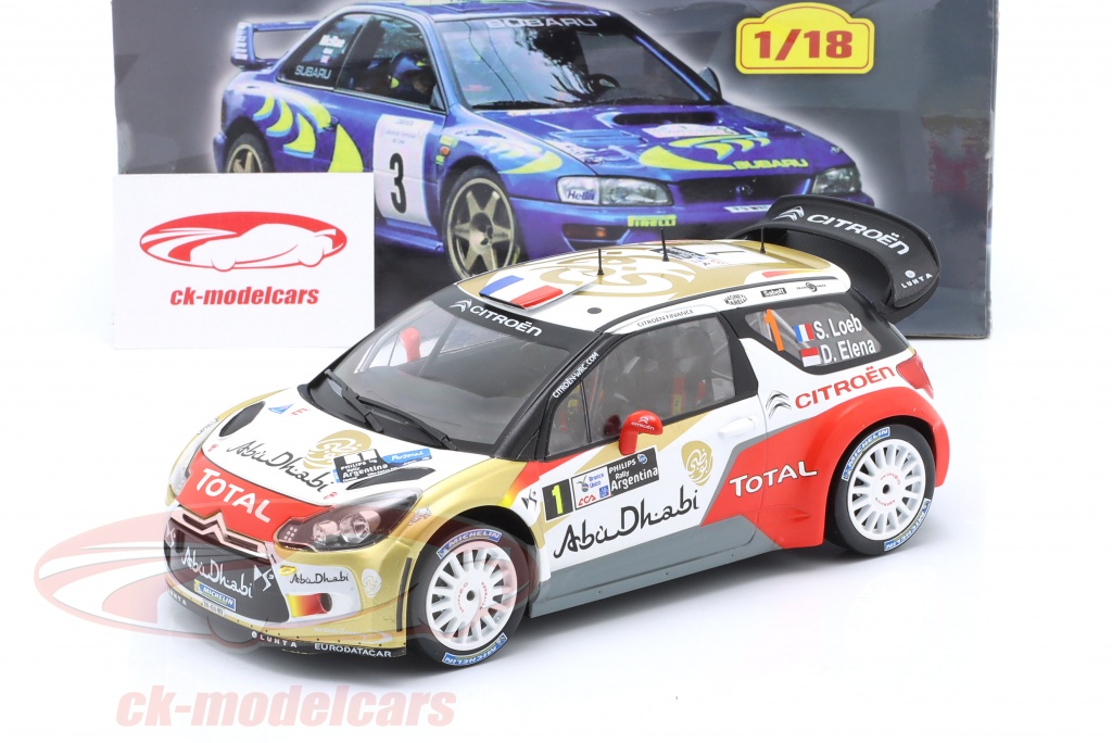 Citroën DS3 WRC - Philips LED Rally Argentina 2013 - Loeb - Elena - Altaya 1:43