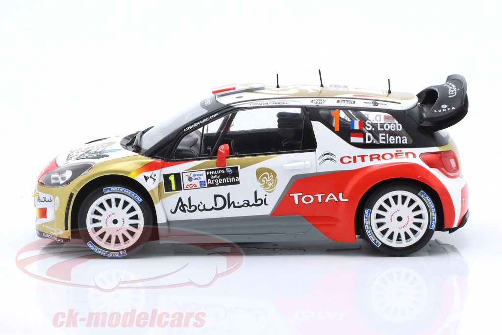 Modèle Réduit Citroën DS3 WRC #1 - Rallye Du Portugal 2011, Loeb/Elena, échelle 1/43 (Altaya)