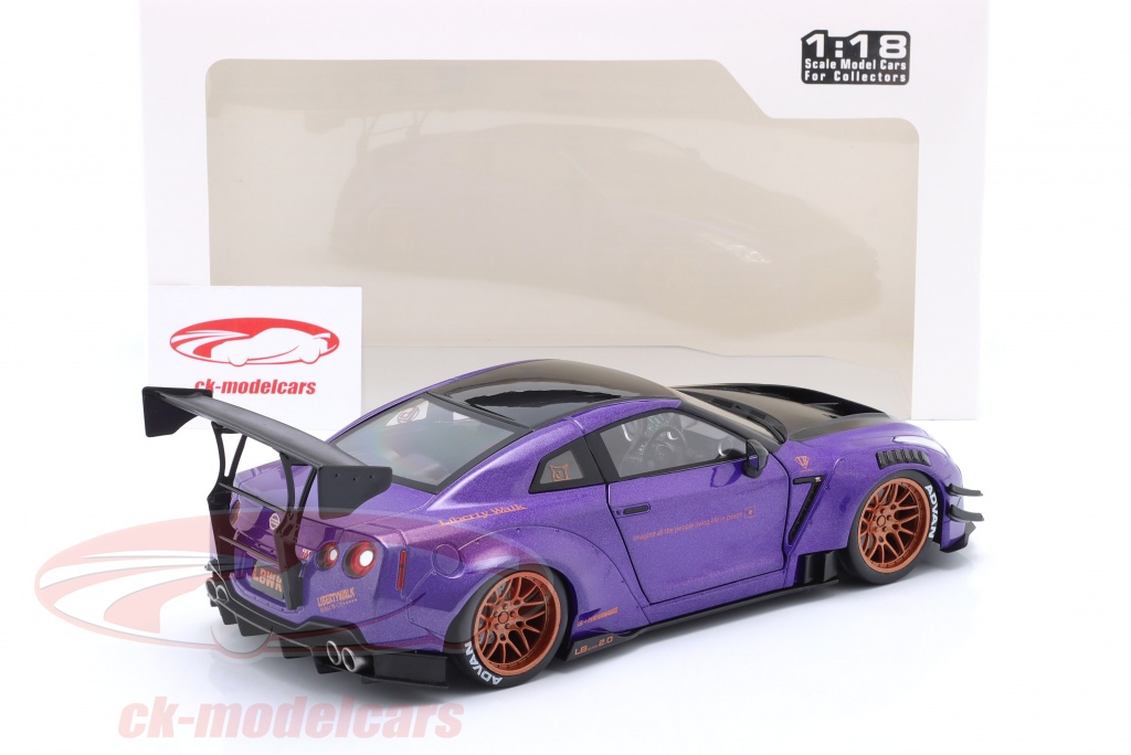 NISSAN GT-R (R35) W/ Liberty Walk Body Kit 2.0 2022 Paars