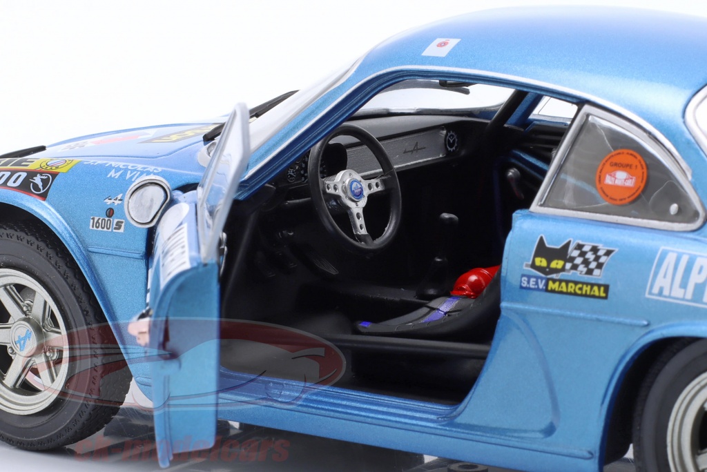 Alpine A110 1600S #23 SOLIDO 1/18 – Bleue – Nicolas/Vial – Rallye Monte-Carlo 1972 – Modèle De Collection