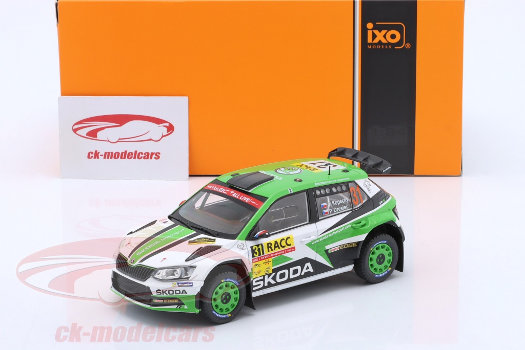18RMC031 SKODA FABIA R5 #11 C. De Cecco / J Humblet Rally Condroz 2018 1:18 Scale