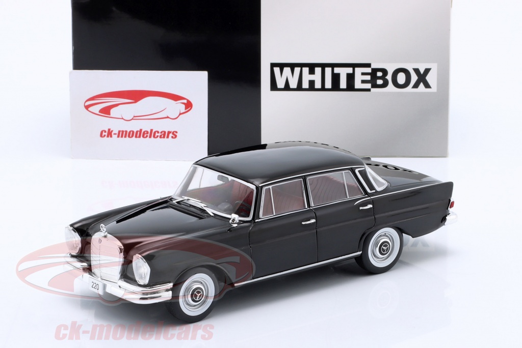 WhiteBox 1:24 Mercedes-Benz 220 (W111) 建設年 1959 黒 WB124210 