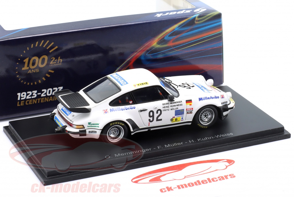 Spark 1/43 – Porsche 930 N°92 – 13e 24H Du Mans 1983 – Memminger/Frey – Résine