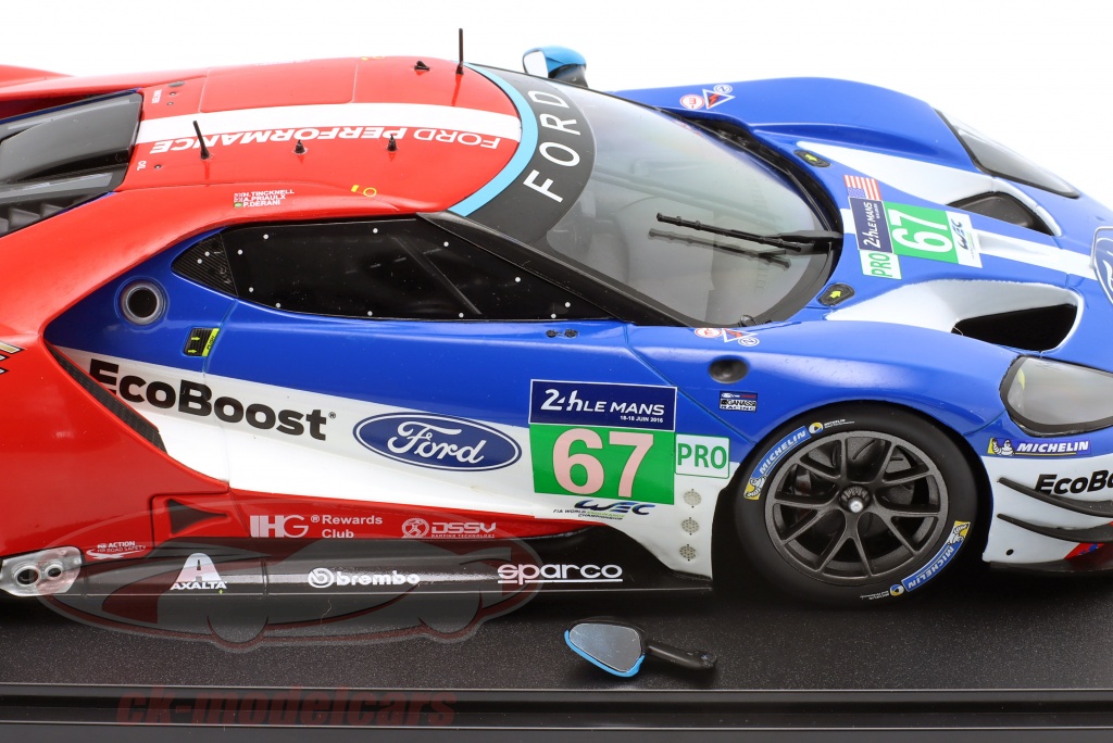 Miniature FORD GT #67 24h du Mans 2017 TINCKNELL/PRIAULX/DERANI IXOMODELS IXO-SP-FGT18109 | Collect World
