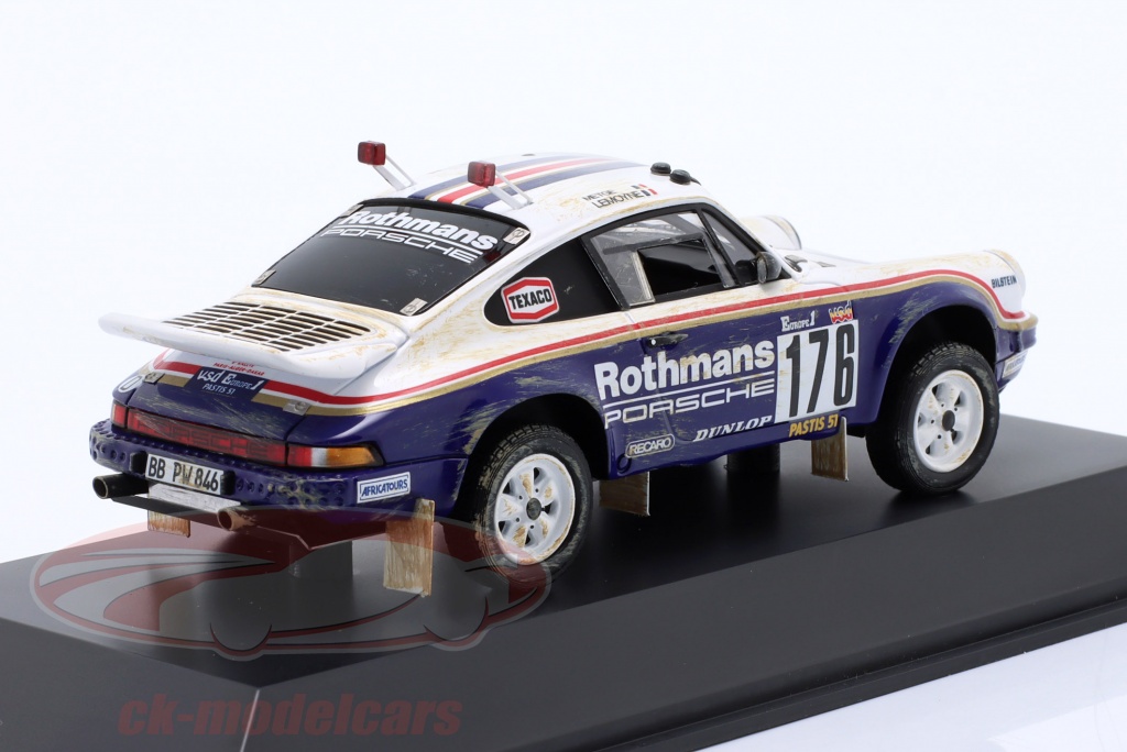 Spark 1:43 Porsche 911 (953) Carrera 3.2 #176 Winner Rallye Paris 