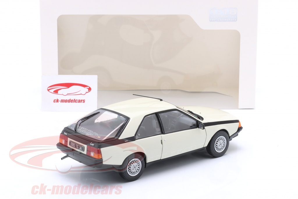 Miniature Solido 1/18 - Renault Fuego Turbo 1985, Couleur Blanche (neuf, Prévente)